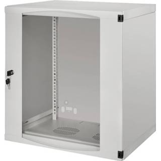 👉 Wandkast grijs LogiLink W12F64G 19 inch (b x h d) 570 210 655 mm 12 HE (RAL 7035) 4052792016352