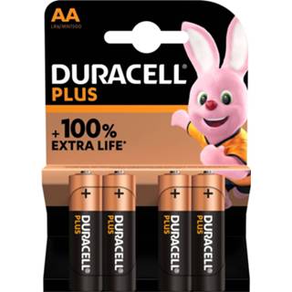 👉 Alkaline batterij Duracell Plus Aa 4st 5000394140851