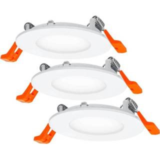 👉 Wit LEDVANCE 4058075629387 LED-inbouwlamp Set van 3 stuks 4.50 W Warmwit