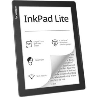 👉 Grijs PocketBook InkPad Lite eBook-reader 24.6 cm (9.7 inch) Donkergrijs 7640152096495