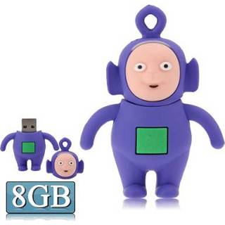 👉 Blauw silicone active Teletubbies Shape Cartoon USB Flash Disk, (8GB)