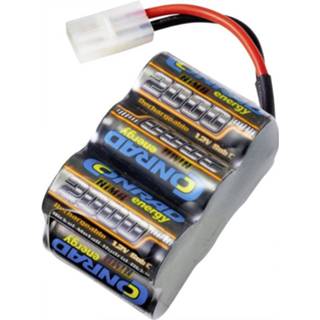 👉 Accupack Conrad energy NiMH 7.2 V 2000 mAh Aantal cellen: 6 Block Tamiya-stekker 4064161160900