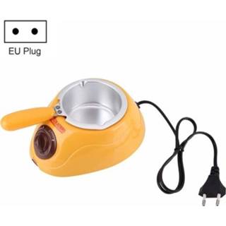 👉 Snoep geel active YQ001 Elektrisch Chocolade Smelten DIY Keuken Tool, EU Plug (Geel)