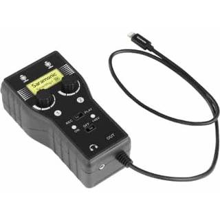 👉 Microfoon active Saramonic SmartRig + DI 8 PIN-interface Dual Channel Gitaar Mobiele Telefoon Audio Mixer Adapter