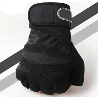 👉 Handschoenen zwart XL active Gym Zwaargewicht Sport Oefening Gewichtheffen Body Building Training Fitness Handschoenen, Maat: (Zwart)