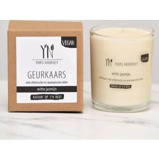 👉 Geurkaars glas Yours Naturally in 'Witte Jasmijn' - 200 ml 5038871022093
