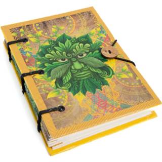 👉 Notitieboek groene papier mannen Handgemaakt Notitieboekje De Man Keltisch (18 x 13 cm) 7141262508613