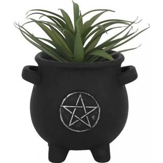 👉 Heksenketel terracotta Plantenpot Pentagram (11 cm) 4052286760617