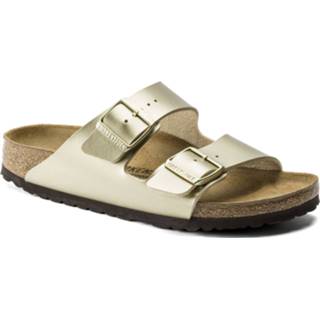 👉 Slippers vrouwen goud Birkenstock Arizona Slipper Dames 4043734692826