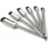 👉 Lepel active 6 in 1 vierkante kop roestvrijstalen meetlepel set eenvoudige geroosterde koffie meten