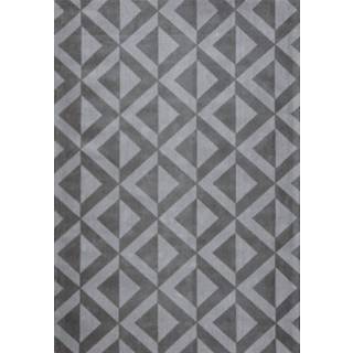 👉 Grijs Vloerkleed Geometrisch Bellas, 190x290