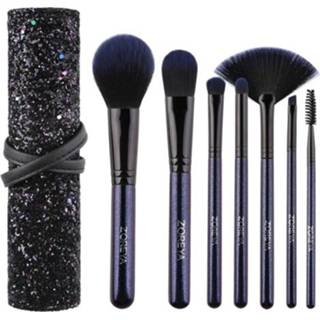 👉 Borstel houten active ZOREYA ZS713 7 in 1 make-up set handvat schoonheid tool penseel (penseel + opbergtas)