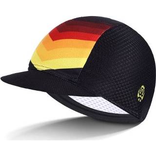 👉 Fiets oranje rood zwart active West Fietsen YP0201298 Zomer Outdoor Riding Ademend Sunscreen Hat, Grootte: Gratis grootte (Gradiënt Zwart)