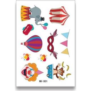 👉 Tattoo active kinderen 30 stks Cartoon Leuke Stickers Amusement Park (WK-001)