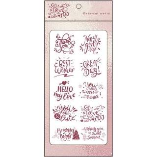 👉 Poststempel PVC active 20 Sets Bronzing Sticker Nederlands Blessing Handrekening DIY Decoratie (Mooie Offerte)
