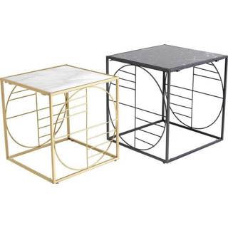 👉 Salontafel active Kare Techno Marble (set van 2) 4025621852834