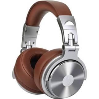 👉 Hoofdtelefoon bruin active Oneodio Pro-30 hoofd gemonteerde bedrade met microfoon (bruin)