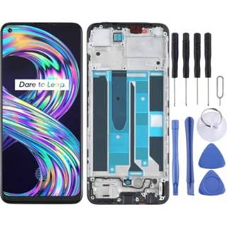 👉 Digitizer active LCD-scherm en volledige montage met frame voor Oppo Realme 8 4G / Pro
