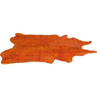 👉 Vloerkleed oranje croco leder active Kare Orange 180x215cm 4025621383857