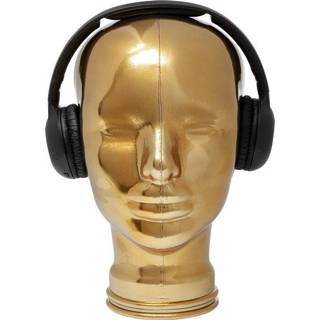 👉 Headphone goud glas active Kare Decofiguur Mount Gold Metallic 4025621533979