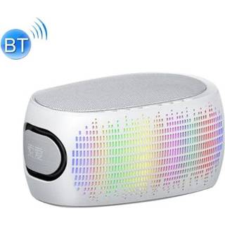 👉 Subwoofer wit active SoAIEY K1 Kleurrijke verlichting Mini 3D Surround Draadloze Bluetooth-luidspreker (wit)