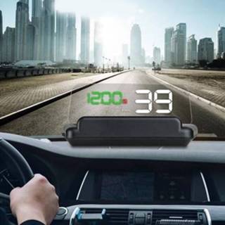 👉 Auto GPS groen wit active T900 HUD Virtueel HD Reflectiebord Head-up Display, Snelheid&Rijafstand / Tijdweergave, Over snelheid&Voltage&Laag Voltage Alarm, Vermoeidheid Rijden (Groen + Wit)