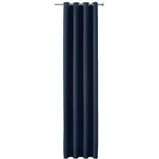 👉 Gordijn digo polyester blauw Thijs - indigo 280x140 cm (1 stuk) Leen Bakker 8714901784113