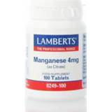 👉 Lamberts Mangaan (manganese) 4mg 100tb