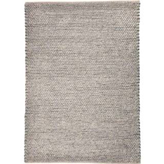 👉 Wollen Vloerkleed Grijs Handgeweven Onega, 160x230