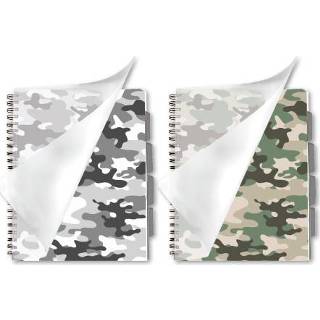 Projectboek A4 100vl 4tabs Camoufla 8713261327244