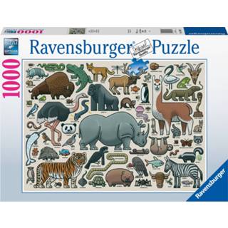 👉 Puzzel Ravensburger Wilde dieren Legpuzzel 1000 stukjes 4005556168071