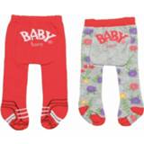 👉 Maillot rood grijs baby's Zapf Creation Baby Born Trend 2-pack: rood/grijs 8718754868228