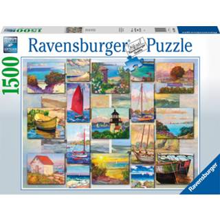 👉 Puzzel Ravensburger 1500 stukjes Coastal Collage 4005556168200