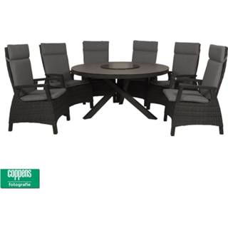 👉 Perth tafel rond met 6 stoelen darwin royal grey