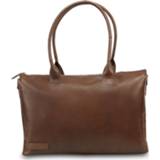 👉 Laptoptas bruin leer vrouwen schoudertas effen zwart active plevier rock copal Dames Leren 17.3 inch 8719874260831