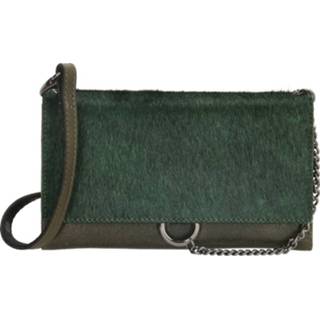 👉 Telefoontas groen Donker leer volwassenen vrouwen schoudertas nederlands magneetsluiting Micmacbags Telefoontasje / Portemonnee Mendoza 8717924271219