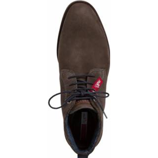 👉 Lage schoenen materiaalmix van leer bruin mannen S.Oliver Heren schoen 5-5-15200-25 Maat: EU 4059256113831