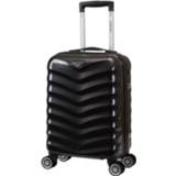 👉 Handbagagetrolley antraciet polycarbonaat TSA slot Exclusivo-One zwart Decent Handbagage Trolley 55 8717524854782