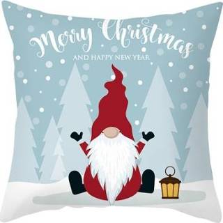 👉 Kussenslop active 3 Stks Cartoon Gedrukt Kerst Kussensloop Perzik Skin Home Sofa Kussensloop, Zonder Pillow Core, Grootte: 45x45cm (TPR421-27)