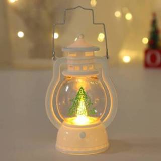 👉 Lantaarn active 4 stks Kerstdecoratie Draagbare LED Kleine olielamp (kerstboom)
