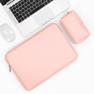 👉 Laptoptas roze PU active BAONA BN-Q001 lederen laptoptas, kleur: + power tas, maat: 13/13.3 / 14 inch