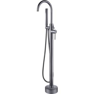 👉 Vrijstaande badkraan gunmetal Boss & Wessing Aloni 1 Hendel 111 Cm 5404024114586