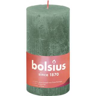 👉 Bolsius shine rustiekkaars 130/68 fresh olive 8717847146656