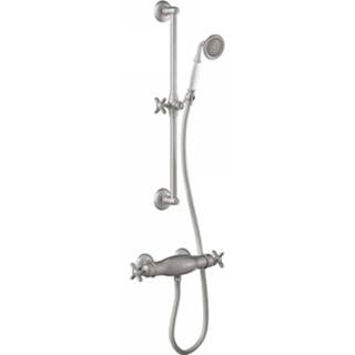 👉 Douchekraan RVS Tres Clasic Thermostatisch Set Incl. Glijstang en Handdouche 8429546476599