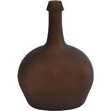 👉 Vaas glas bruin Graffa Victoria S mat 19x14x26cm 8713219414477