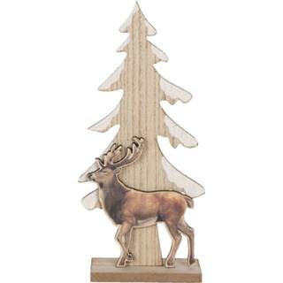 👉 Kerstboom bruin Clayre & Eef Decoratie 11*5*24 Cm 6h1886 8717459737778