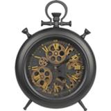 👉 Tafelklok zwart Decostar Countryfield zakhorloge rond Brondoks 8718317829413