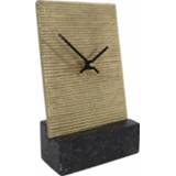 👉 Klok Pepijn L oud messing aluminium