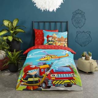 👉 Kinderdekbedovertrek katoen multi kinderen Brandweerman Sammy 8717285196183