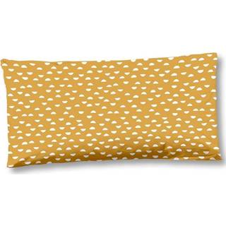 👉 Sierkussen satijn-katoen geel Katoensatijn - Subtiel Glazend Zacht Luxe Kussen Evine (40x80 cm) 8718889109715